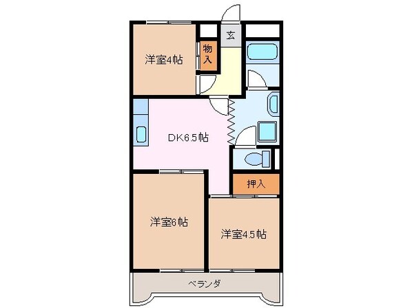 第一野呂マンションの物件間取画像